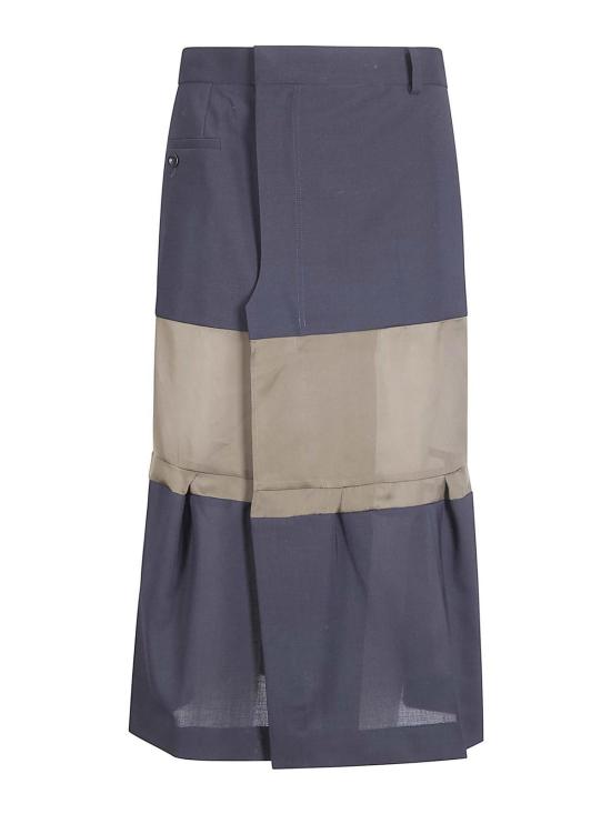 26SS 사카이 미디 스커트 2608432212 None