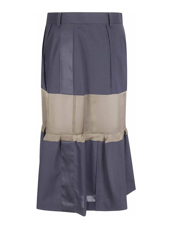 26SS 사카이 미디 스커트 2608432212 None - SACAI