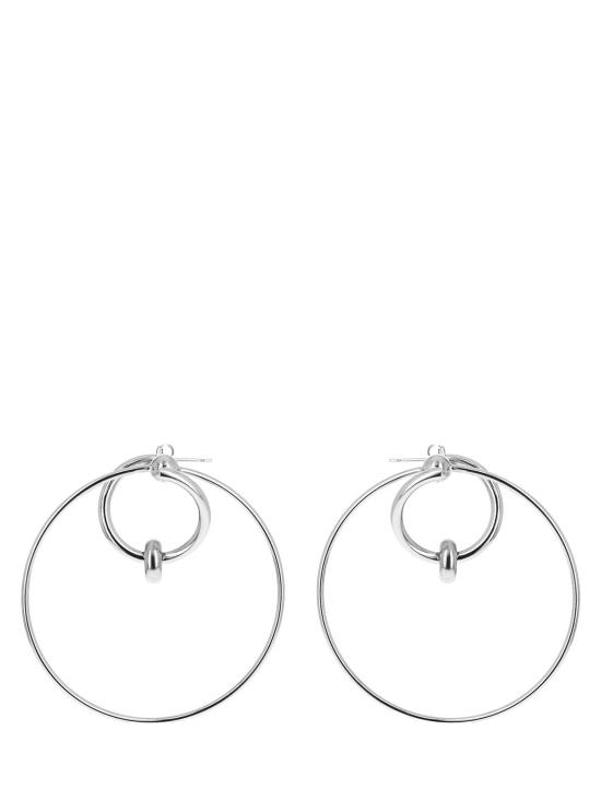 26SS 저스틴 클렌퀏 이어링 EVAEARRINGSPALLADIUM Black - JUSTINE CLENQUET