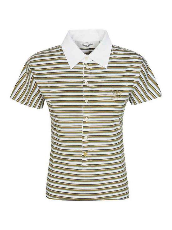 26SS 골든구스 폴로 티셔츠 GWP02189P00239012364 White