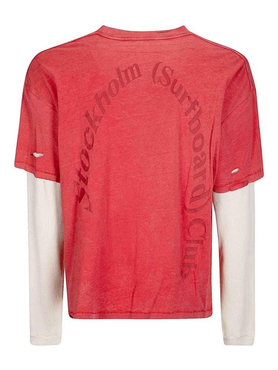 26SS 스톡홀름 서프보드 클럽 반팔 티셔츠 U1000268SIGNATURERED Red - STOCKHOLM SURFBOARD CLUB