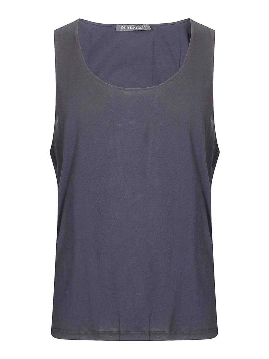 26SS 아워레가시 애슬레틱 탱크 레이븐 미스트 에어베일 코튼 M2266ARRAVEN Black