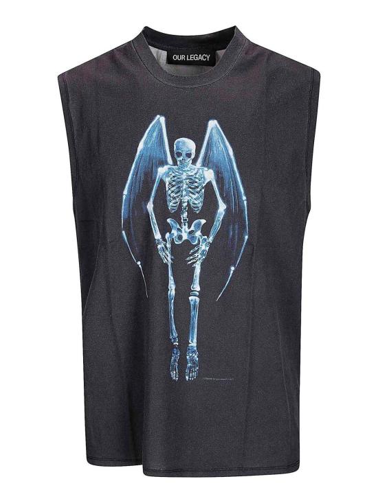 26SS 아워레가시 브리드 탱크 폴른 엔젤 프린트 M2266BFFANGELPRT Black