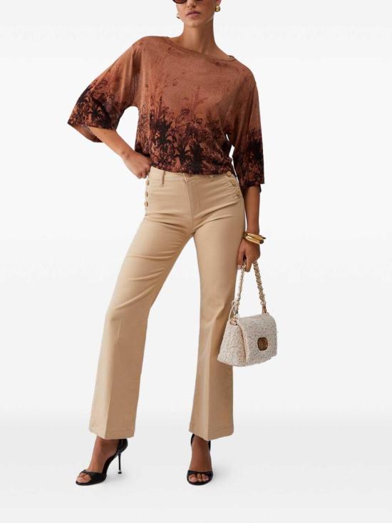 26SS 리우조 긴팔 티셔츠 CA6355MA71NP9655 Brown - LIU JO