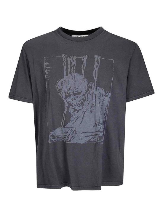 26SS 아워레가시 박스 티셔츠 앵그리 팬 메일 프린트 M2266BAARYFANMLPRT Black