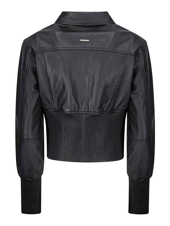 25FW 데드우드 가죽 자켓 DWWANGO001BLACK Black - DEADWOOD