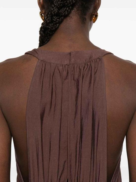 26SS 에르마노 피렌제 롱 원피스 D48EQ058ES7MFB2400725 Brown - ERMANNO FIRENZE