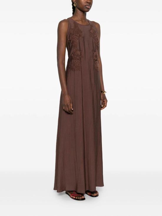26SS 에르마노 피렌제 롱 원피스 D48EQ058ES7MFB2400725 Brown - ERMANNO FIRENZE