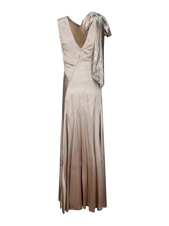 26SS 마르지엘라 바이어스 컷 이브닝 가운 S51DG0004S49465806 Silver - MAISON MARGIELA