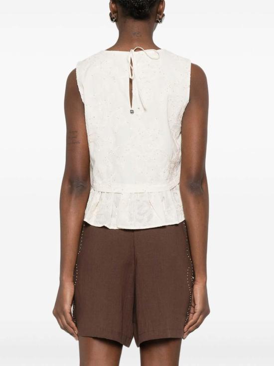 26SS 리우조 블라우스 WA6453T472AP9417 Beige - LIU JO