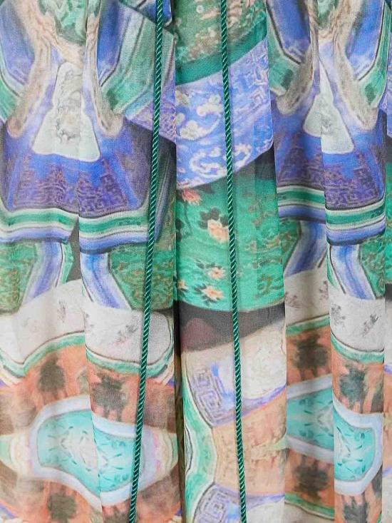 26SS 후이 미디 스커트 HW21GD3528GREENFLORAL Green - HUI