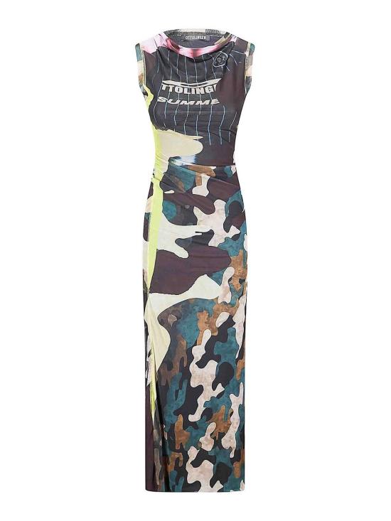 26SS 오토링거 롱 원피스 10150030105PRI Multicolour