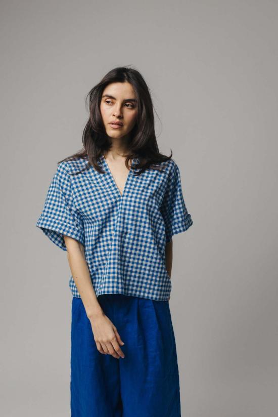  파뮤트 어패럴 블라우스 Pamut Apparel Usa Judith 핸드우븐 코튼 탑 - PAMUT APPAREL