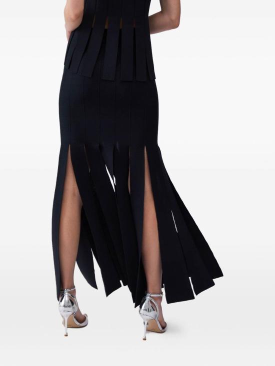 26SS 리우조 롱 스커트 CA6095MS55N22222 Black - LIU JO