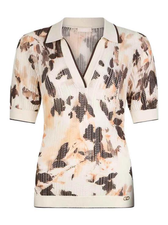 26SS 리우조 반팔 티셔츠 TA6286MA64RL9045 Brown