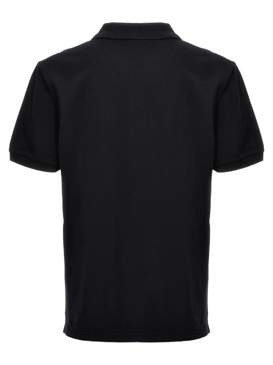  메종키츠네 폴로 티셔츠 메종 키츠네 여우 머리 폴로 셔츠 블랙 - MAISON KITSUNE