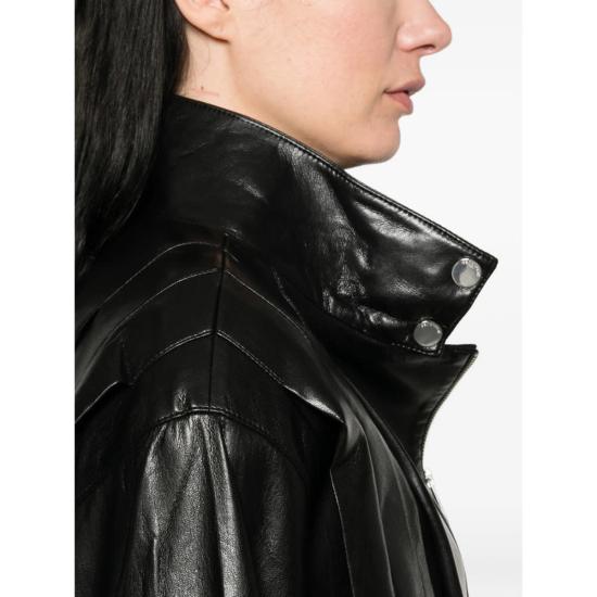  셀프 포트레이트 자켓 가죽 아우터 재킷 블랙 - SELF PORTRAIT