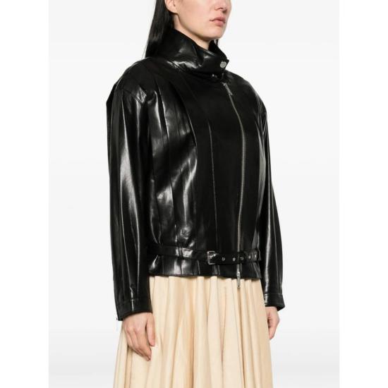  셀프 포트레이트 자켓 가죽 아우터 재킷 블랙 - SELF PORTRAIT