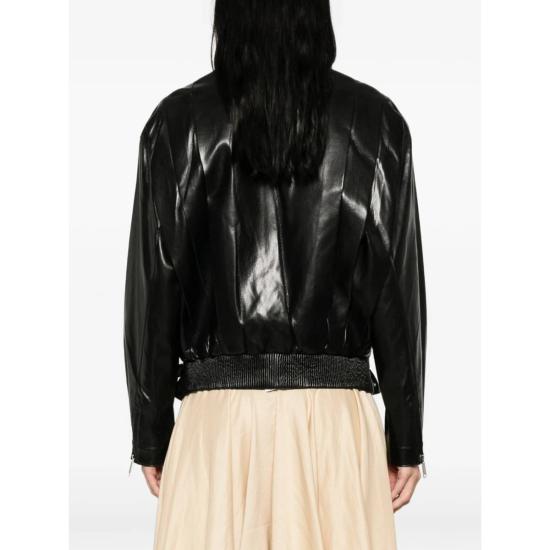  셀프 포트레이트 자켓 가죽 아우터 재킷 블랙 - SELF PORTRAIT