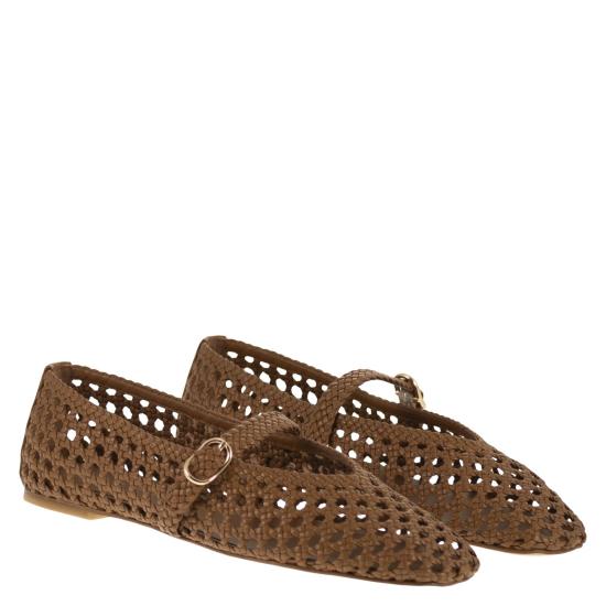 26SS 스튜어트 와이츠먼 플랫 슈즈 SN724 BROWN - STUART WEITZMAN