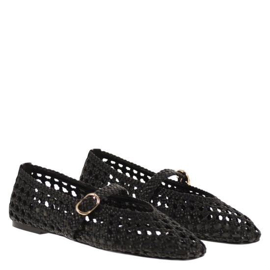 26SS 스튜어트 와이츠먼 플랫 슈즈 SN724 BLACK - STUART WEITZMAN