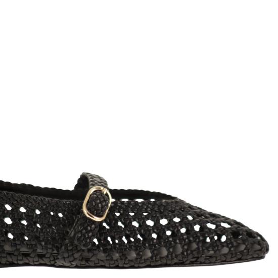 26SS 스튜어트 와이츠먼 플랫 슈즈 SN724 BLACK - STUART WEITZMAN