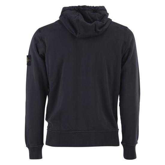  스톤 아일랜드 오가닉 코튼 플리스 레귤러핏 후드 스웨트셔츠 L1S156100062 NAVY - STONE ISLAND