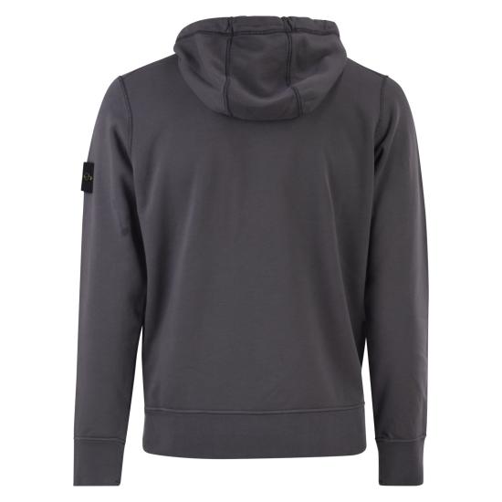 26SS 스톤 아일랜드 오가닉 코튼 플리스 레귤러핏 집업 후드 스웨트셔츠 L1S156100061 ANTHRACITE - STONE ISLAND