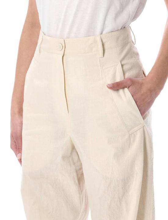  드리스 반 노튼 스트레이트 팬츠 Dries Van Noten Pincks  에크루 - DRIES VAN NOTEN