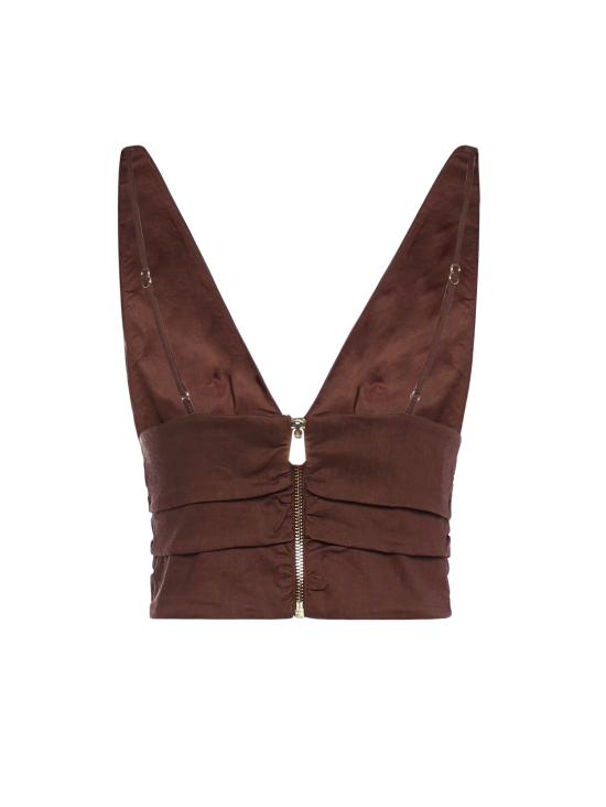 26SS 핑코 반팔 티셔츠 106567 A34IL78 Brown - PINKO