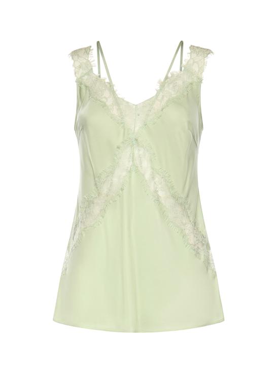 26SS 핑코 긴팔 티셔츠 106623 A385S86 Sage green