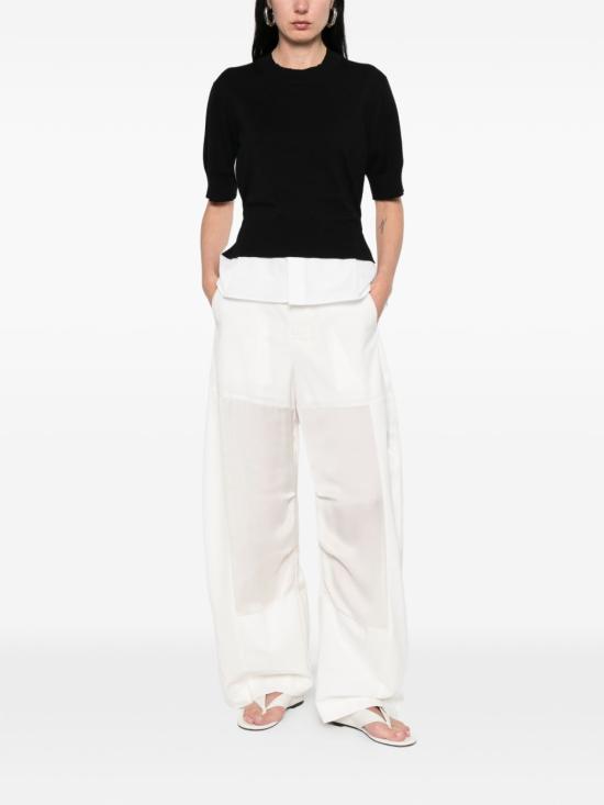 26SS 사카이 스트레이트 팬츠 26 08431 151 White - SACAI