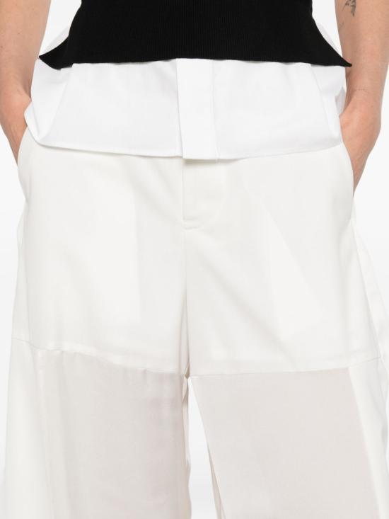 26SS 사카이 스트레이트 팬츠 26 08431 151 White - SACAI