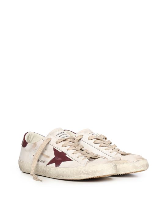 26SS 골든구스 슈퍼스타 스니커즈 GMF00101 F00811410350 White bordeaux - GOLDEN GOOSE
