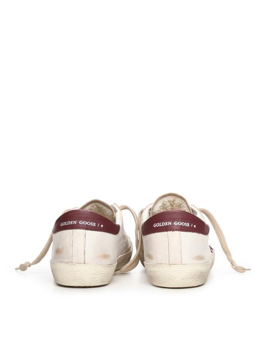 26SS 골든구스 슈퍼스타 스니커즈 GMF00101 F00811410350 White bordeaux - GOLDEN GOOSE