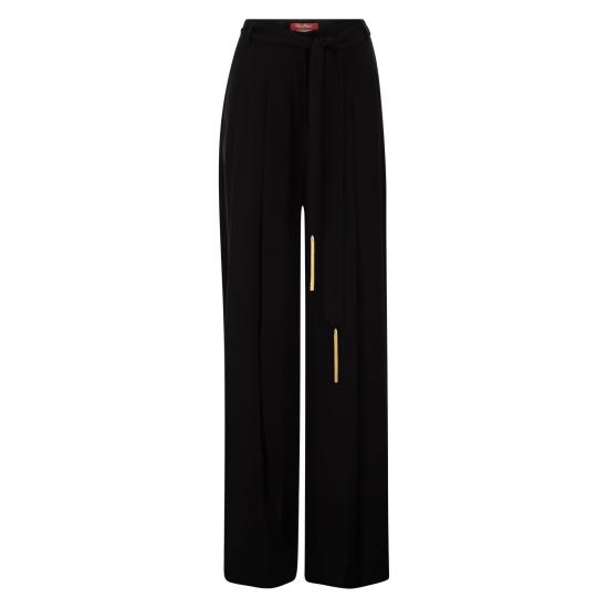 26SS 막스마라 스튜디오 스트레이트 팬츠 2616131014600 BLACK