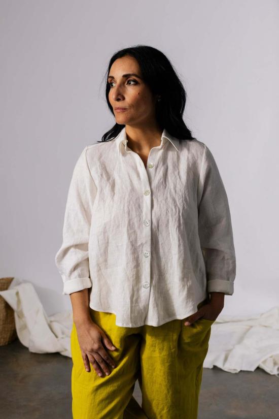  Pamut Apparel USA 셔츠 Pamut Apparel Usa 셀린느 리넨 셔츠