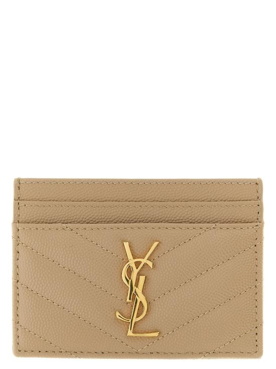 26FW 생로랑 카산드라 마틀라세 카드 케이스 423291BOW012721 Beige