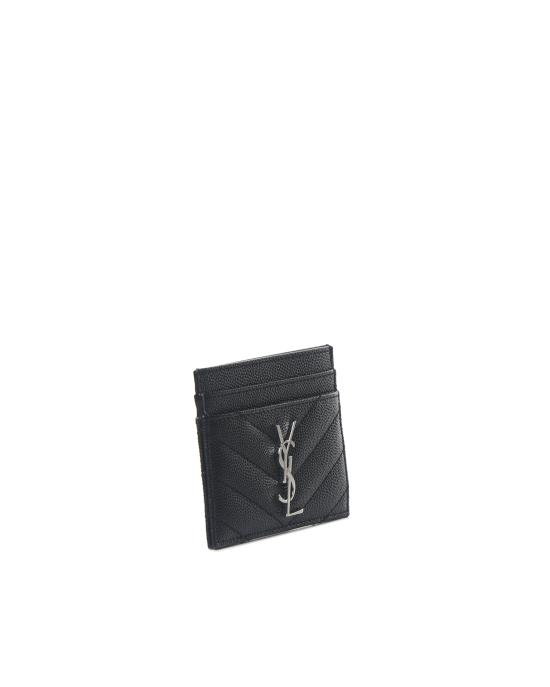 26SS 생로랑 카산드라 마틀라세 카드 케이스 423291 BOW021000 BLACK - SAINT LAURENT
