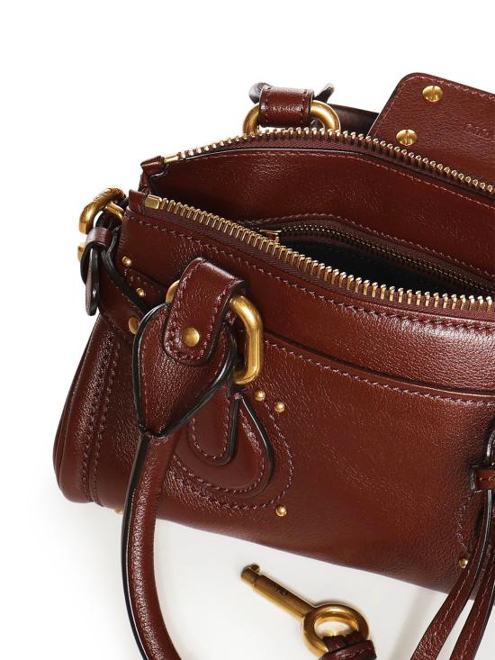 26SS 끌로에 스몰 그레인드 레더 패딩턴 백 CH26SS805P75 27M CRAFTY BROWN - CHLOE