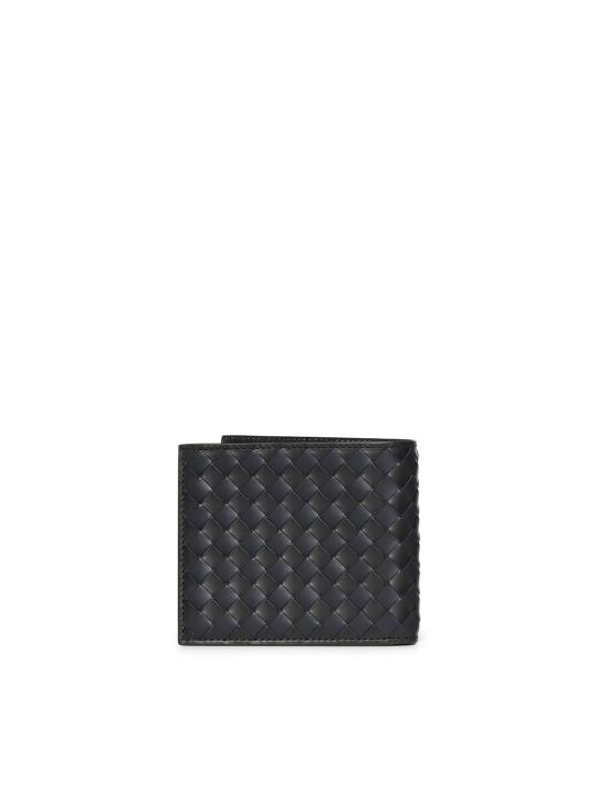 26SS 보테가베네타 인트레치아토 피콜로 바이 폴드 지갑 796966 V5I411126 Black midnight - BOTTEGA VENETA
