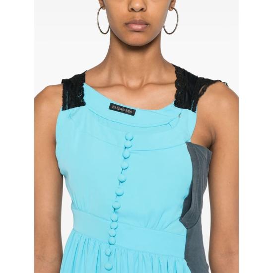  발렌시아가 원피스 드레스 블루 - BALENCIAGA