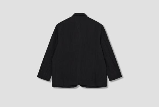 26SS 맨틀 수트 자켓 빅 블레이저 - 블랙 린넨 R20Y4 - MAN-TLE
