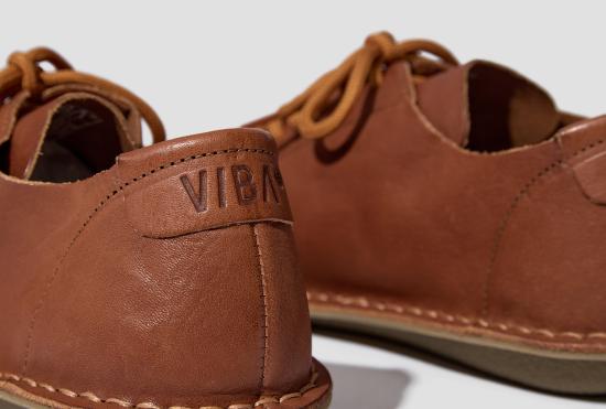 26SS VIBAE 스니커즈 리스보아 가죽 - 코냑 브라운 LISRLCGBG - VIBAE