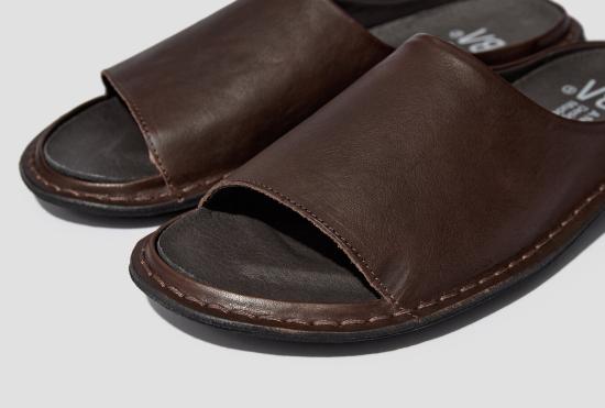 26SS 비바 샌들 생트로페즈 가죽 - 코코아 브라운 스트로페즈LCBB - VIBAE