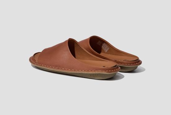 26SS 비바 샌들 생트로페즈 가죽 - 코냑 브라운 스트로페즈LCBH - VIBAE