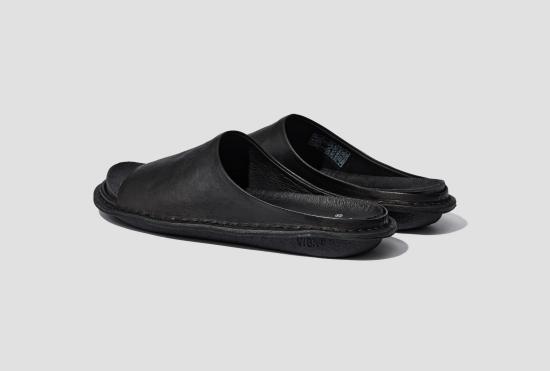 26SS 비바 샌들 SAINT TROPEZ 가죽 - 프레토 블랙 STROPEZLPB - VIBAE