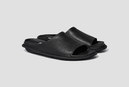 26SS 비바 샌들 SAINT TROPEZ 가죽 - 프레토 블랙 STROPEZLPB