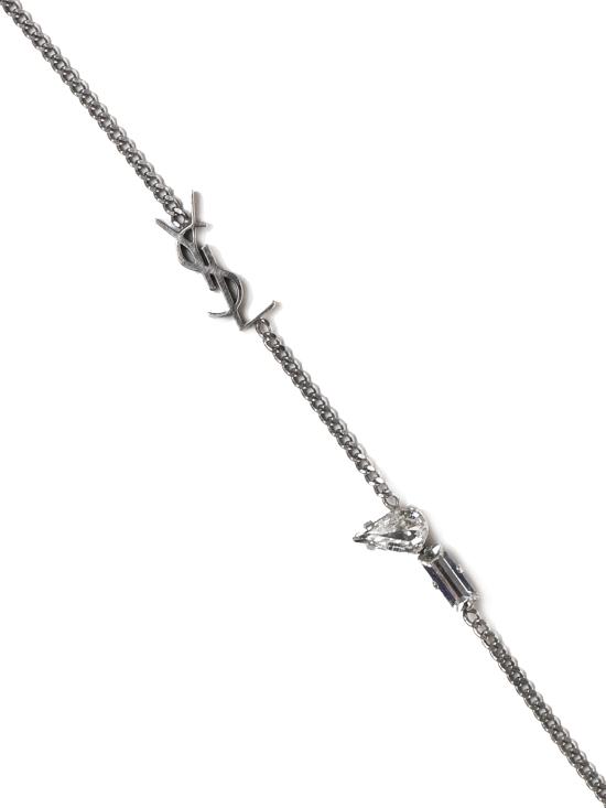 26SS 생로랑 오피움 참 브레이슬릿 메탈 앤 라인스톤 692489 Y15268368 - SAINT LAURENT