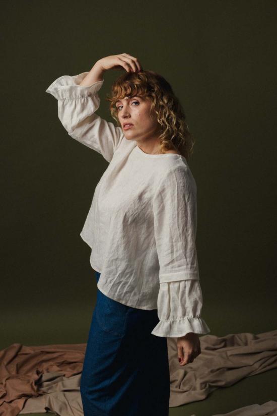  파뮤트 어패럴 블라우스 파무트 어패럴 USA 벨 탑 - PAMUT APPAREL